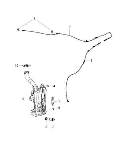 2015 Chrysler 200  GROMMET-Washer Level Sensor Diagram for 68248760AA