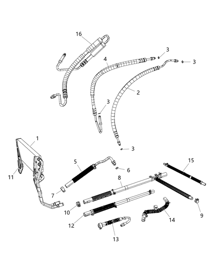 2017 Ram 2500  Clamp-Hose Clamp Diagram for 68171071AA