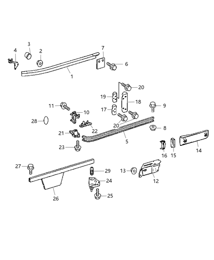 2009 Dodge Sprinter 3500 Wedge-Sliding Door Diagram for 68010206AA