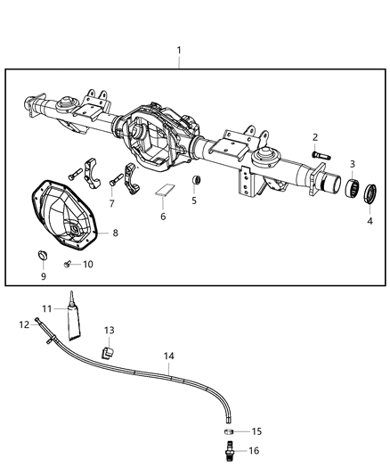2017 Ram 1500 Vent-Axle Vent Diagram for 68003771AA