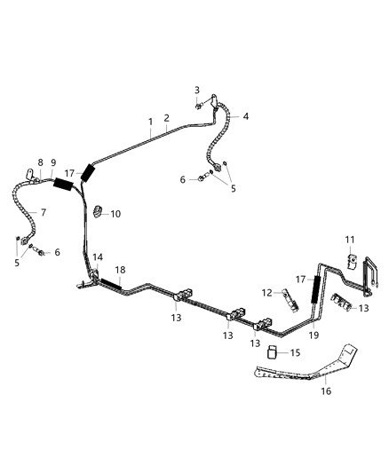2017 Dodge Challenger  Line-Brake Diagram for 4779354AH