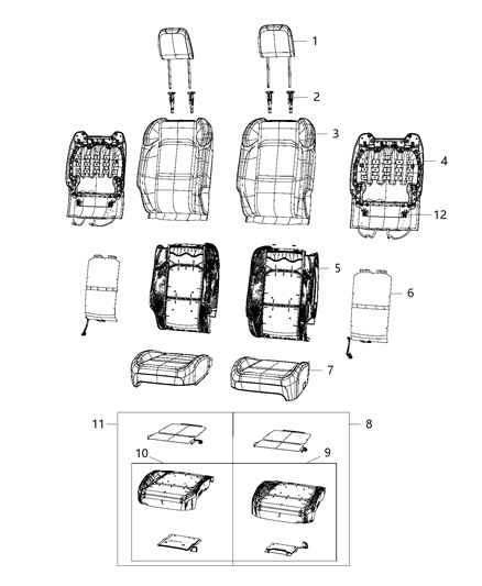 2021 Jeep Gladiator  Module-Driver Presence Detection Diagram for 68458186AB