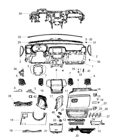 2016 Jeep Grand Cherokee  Ring-Retaining Diagram for 68196337AA