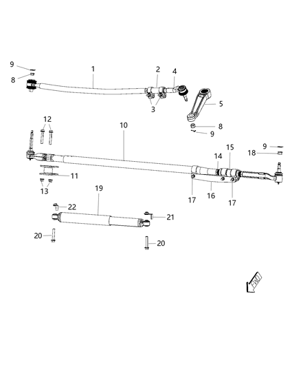 2018 Ram 5500  Pin-Roll Diagram for 68079623AA