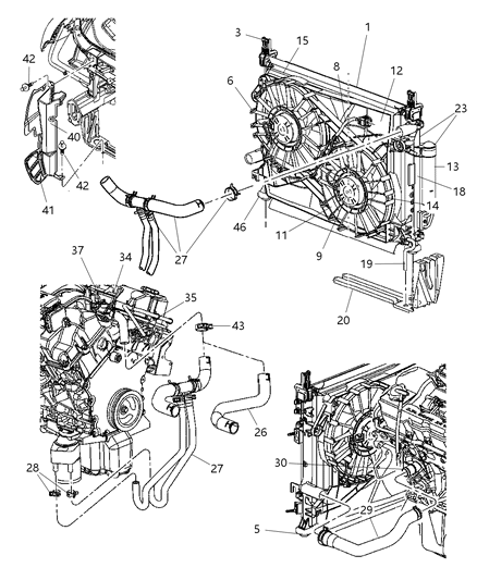2007 Dodge Charger  Cooler-Charge Air Diagram for 5175381AA