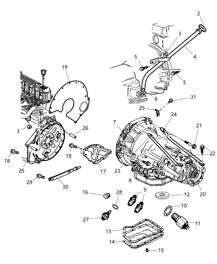 2001 Jeep Grand Cherokee  Screw-HEXAGON Head Diagram for 6034498