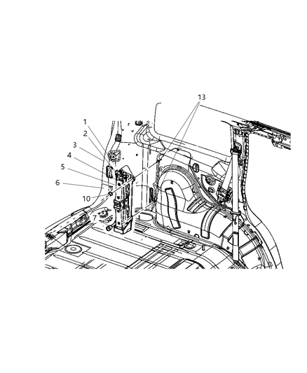 2007 Dodge Nitro  Bracket-Jack Diagram for 68003893AA