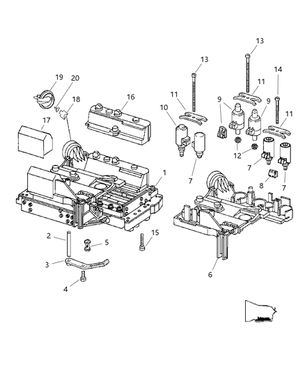 2008 Dodge Sprinter 2500  Pin Diagram for 52108277AA