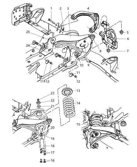 2006 Dodge Ram 1500  Bolt-HEXAGON Head Diagram for 6508481AA