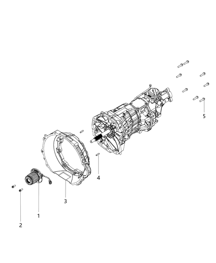 2014 Dodge Viper  CYCLINDER-Clutch Slave Diagram for 5038636AA