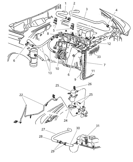 1998 Dodge Dakota  Hose-Heater Supply Diagram for 55037130AB