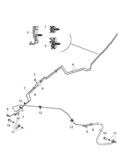 2020 Ram 1500  Brake Diagram for 68260031AD