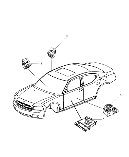 2011 Dodge Charger  Switch-Power Seat Diagram for 56049430AE
