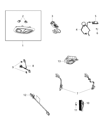 2016 Jeep Cherokee  Wiring-Ambient Light Diagram for 68158161AA