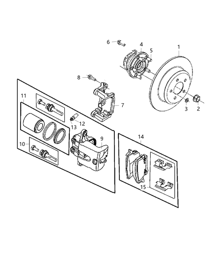 2019 Dodge Charger  Pin-Disc Brake Diagram for 5137686AD