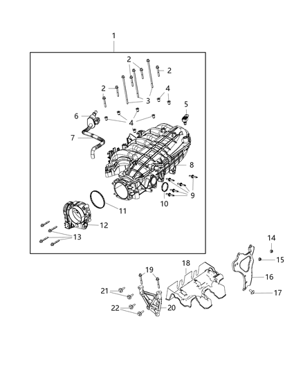 2020 Jeep Gladiator  Bolt-Special Head Diagram for 6512339AA