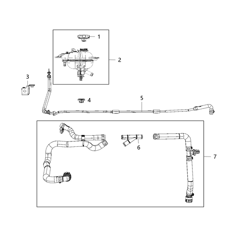 2019 Chrysler Pacifica  RESERVOI-Electronics Cooling Diagram for 68252547AB