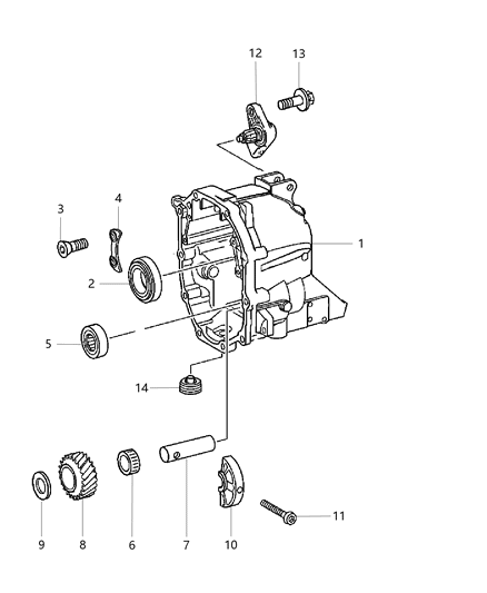 2008 Jeep Liberty  Washer-Thrust Diagram for 5159168AA