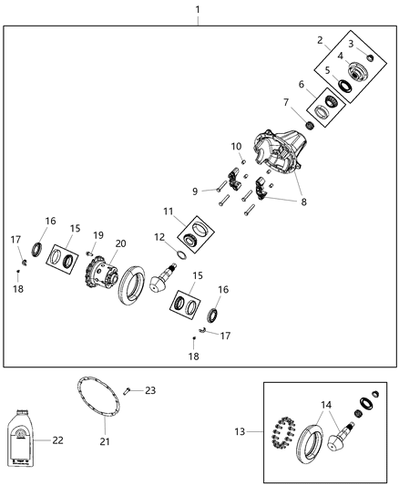 2019 Ram 5500  DOWEL Diagram for 68454745AA