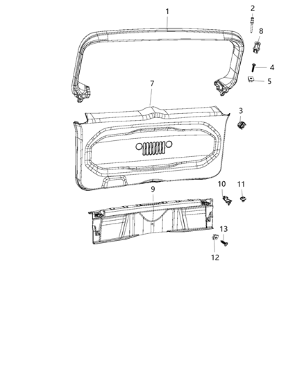 2020 Jeep Renegade  Hook-Grocery Diagram for 5YL81LXHAA