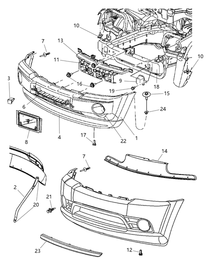 2009 Jeep Grand Cherokee  CROSSMEMBER-UNDERBODY Diagram for 5166082AB