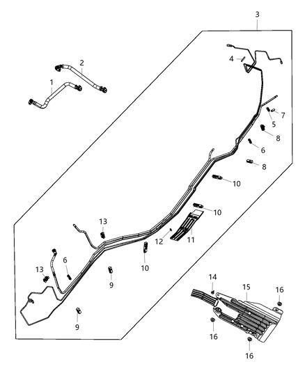 2017 Jeep Grand Cherokee Clip-2 Way Diagram for 68165780AA