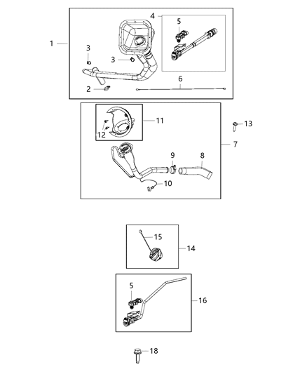 2020 Ram 3500  FUEL FILLER Diagram for 57008470AA