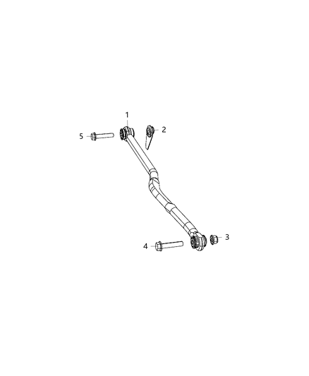 2020 Jeep Gladiator  Bar-Front Diagram for 68496317AA