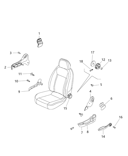 2018 Ram ProMaster City  Screw-Seat Diagram for 68121948AA