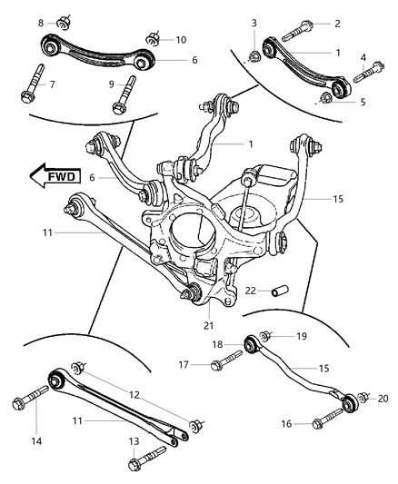2009 Dodge Charger  Link-Tension Diagram for 68045329AA