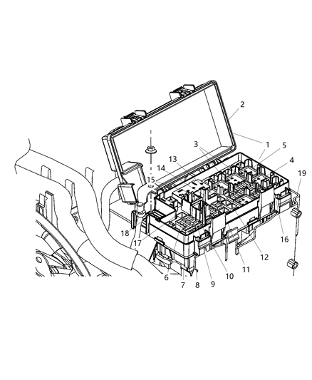 2011 Jeep Grand Cherokee  Fuse Diagram for 68083433AA
