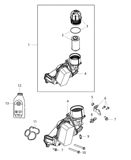 2019 Jeep Grand Cherokee  Bracket Diagram for 68270630AA