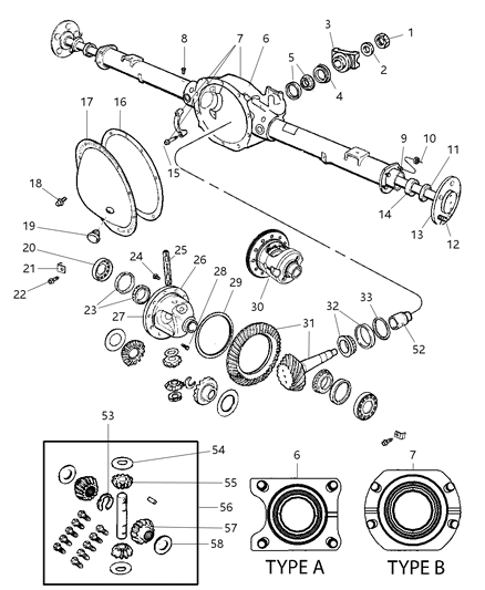 2007 Dodge Ram 1500  Shaft Diagram for 52114601AA