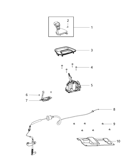 2019 Dodge Challenger  Transmission Diagram for 4670717AB