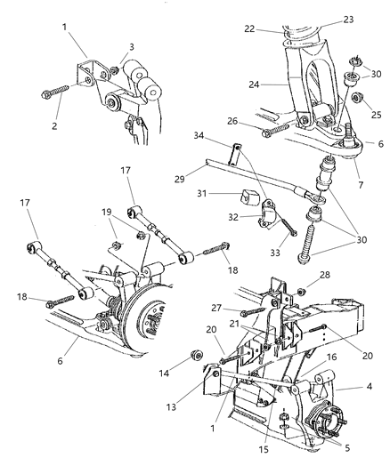 2002 Chrysler Prowler Bolt-HEXAGON Head Diagram for 6102026