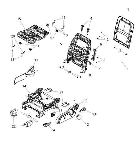 2010 Dodge Journey  Cover-RISER Diagram for 1CZ12DK7AB