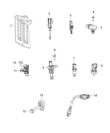 2013 Ram 1500  ACTUATOR-Cam PHASER Diagram for 5184101AG