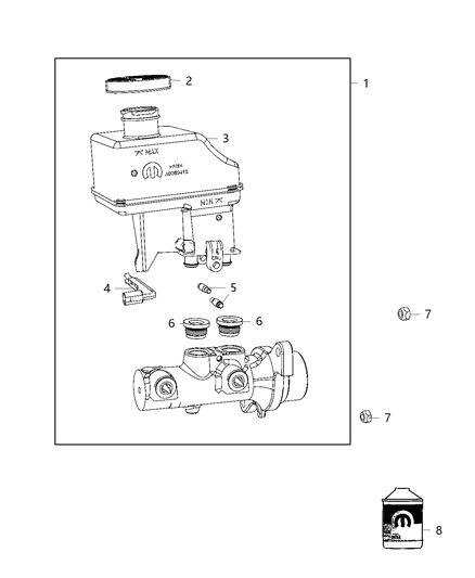 2020 Ram 3500  Brake Diagram for 68453776AA