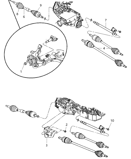 2007 Chrysler Pacifica  Washer Diagram for 4809863AC