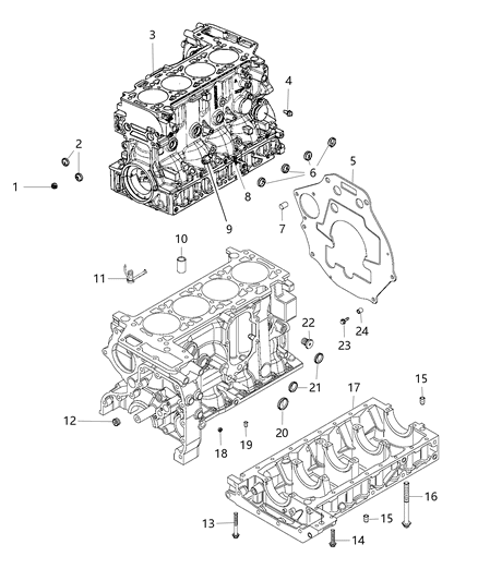 2015 Ram ProMaster 3500  Plug Diagram for 68117059AA