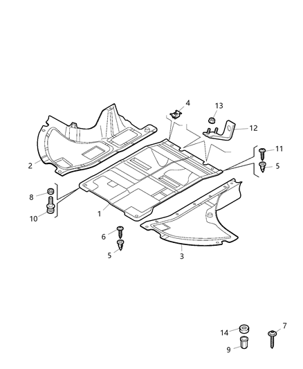 2021 Ram ProMaster 3500  Clip Diagram for 68100655AA