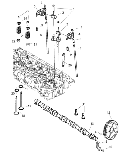 2003 Dodge Ram 2500  Exhaust Diagram for 5011877AA