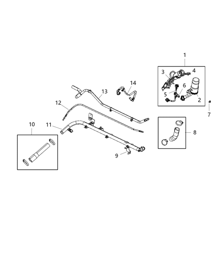 2021 Jeep Gladiator  Tube-Fuel Filler Diagram for 68334985AD