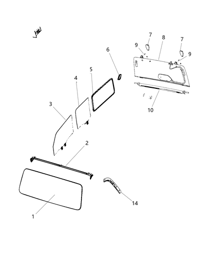 2021 Jeep Wrangler  Screw Diagram for 68413491AA