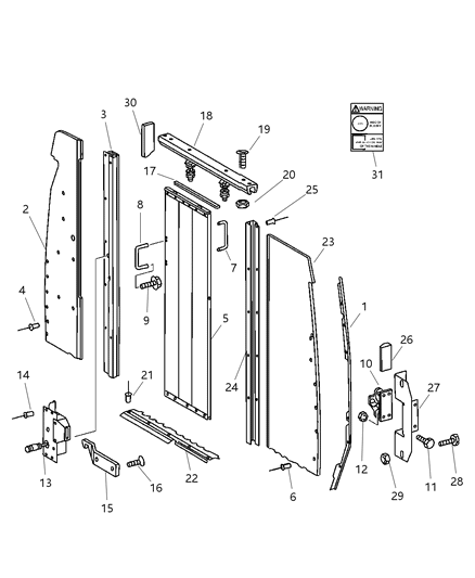 2004 Dodge Sprinter 3500  Nut Diagram for 6104714AA