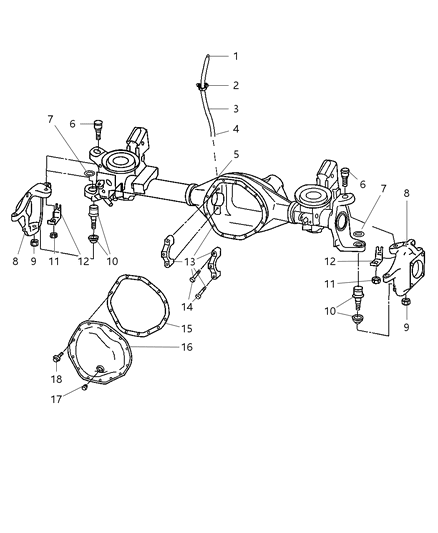 2003 Dodge Ram 2500  Snap Ring-Ball Joint Diagram for 5086676AA