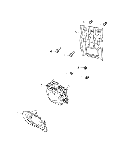 2016 Chrysler 300  Cover-Sensor Diagram for 68234574AA