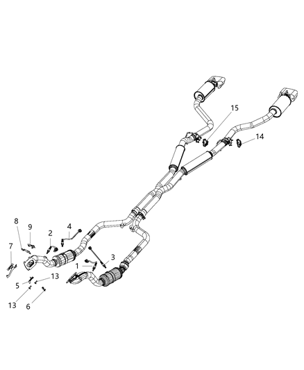 2015 Dodge Charger  Oxygen Sensor Diagram for 5149171AA