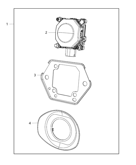 2020 Chrysler Pacifica  Sensor-Adaptive Speed Control MODU Diagram for 4672757AB
