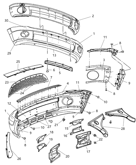 2006 Dodge Ram 1500  Screw&Ret-Push Diagram for 6502625